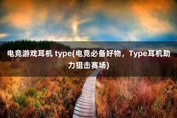 电竞游戏耳机 type(电竞必备好物，Type耳机助力狙击赛场)