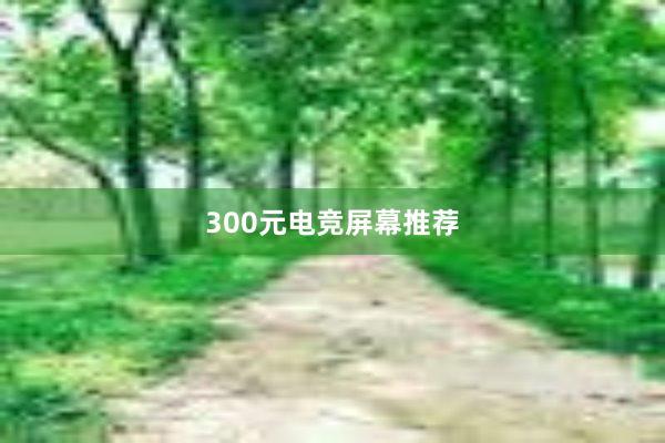 300元电竞屏幕推荐