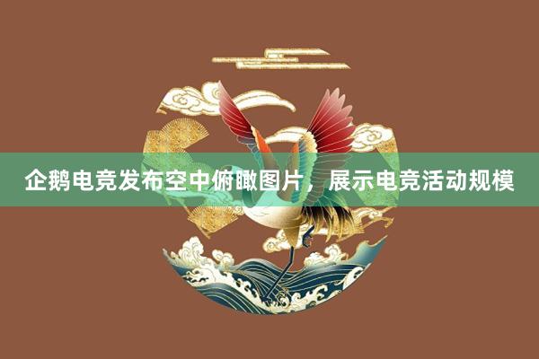 企鹅电竞发布空中俯瞰图片，展示电竞活动规模